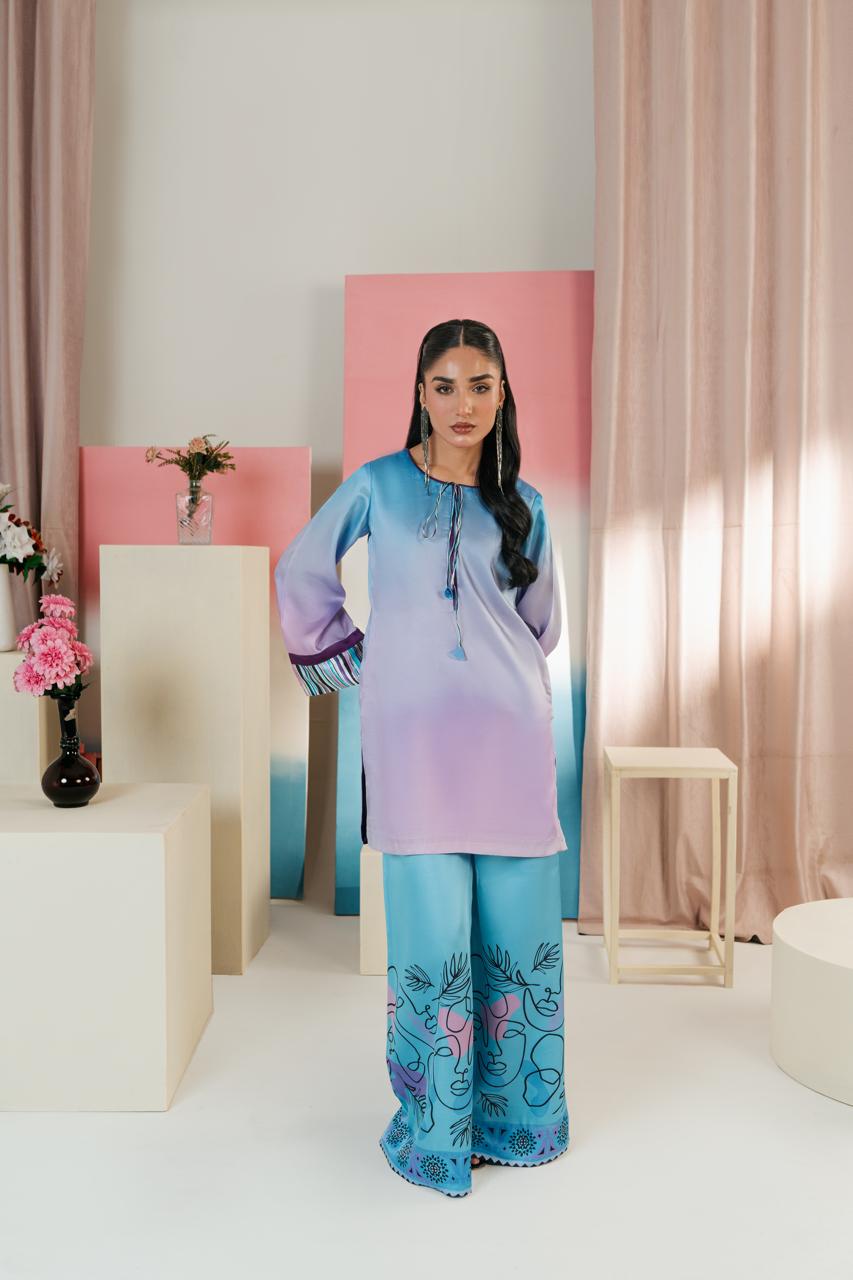 Luxury embroidered suit for women in trendy style