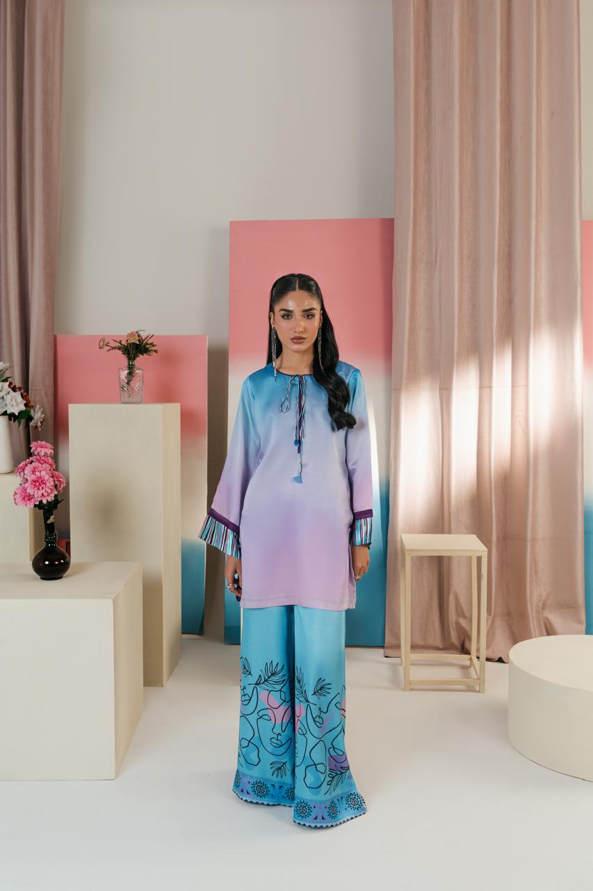 Luxury embroidered suit for women in trendy style