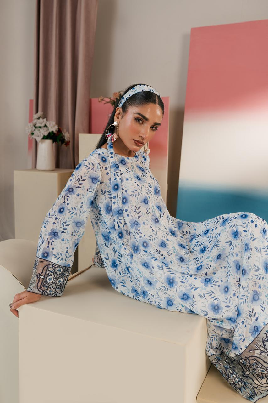 Chic embroidered ladies suit in premium quality fabric