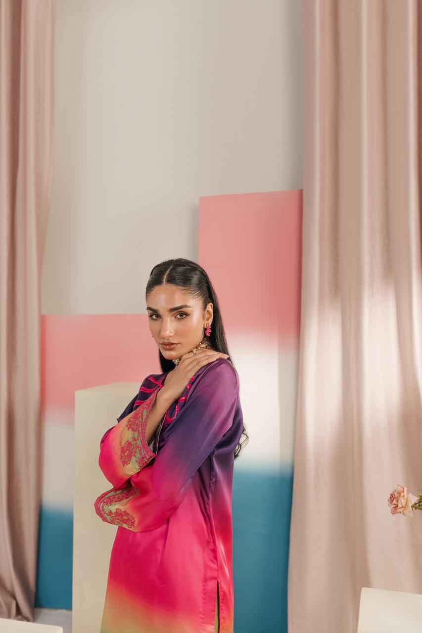Stylish embroidered outfit for formal and casual wear