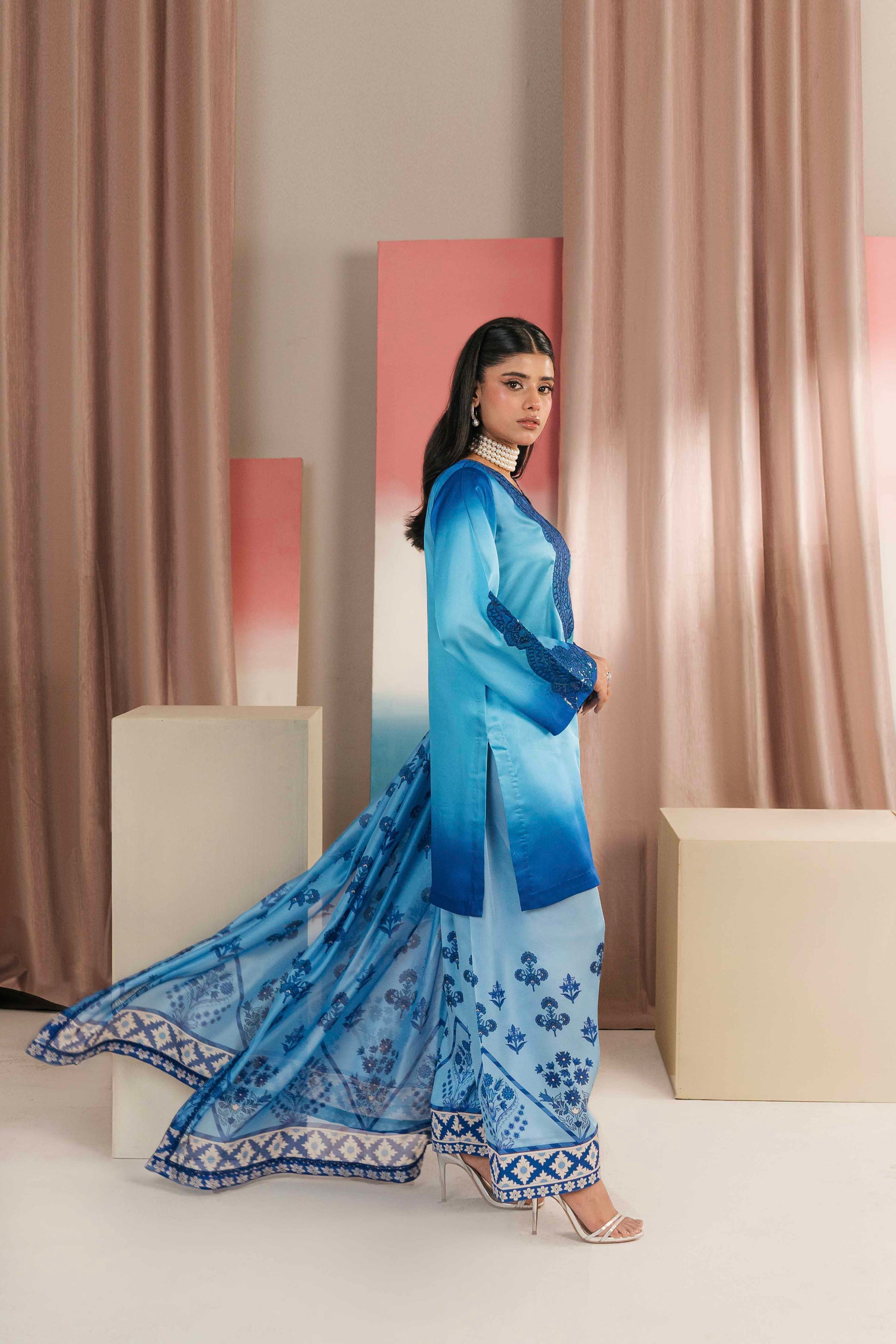 Handcrafted embroidered suit for an elegant look