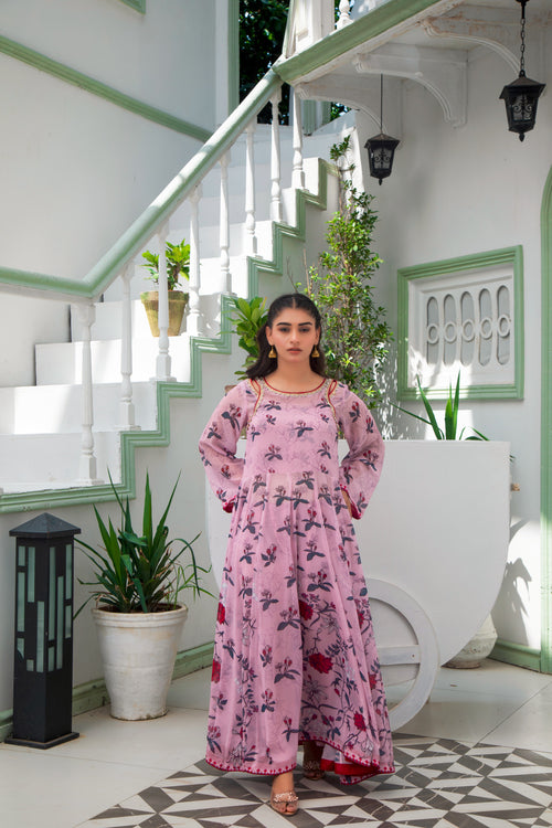 Soft casual dress for ladies with floral print

