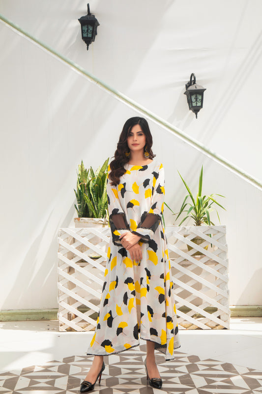 Classic casual dress for women in bold colors