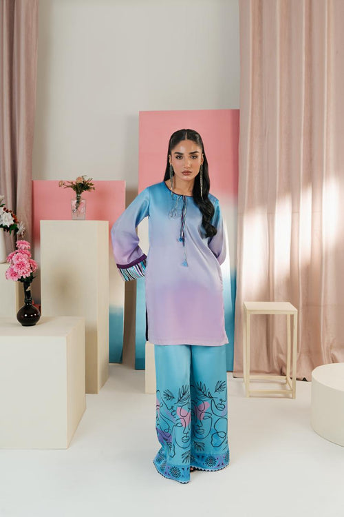 Luxury embroidered suit for women in trendy style

