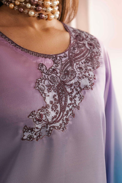 Trendy embroidered dress for ladies in vibrant colors

