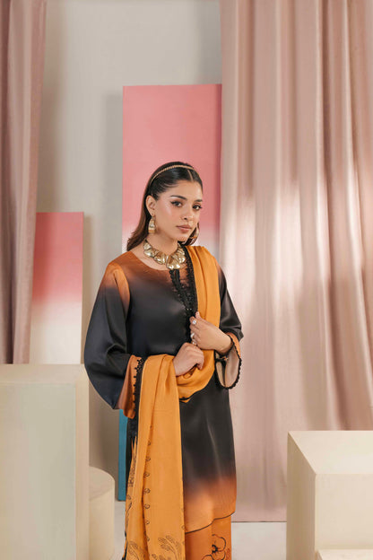 Fancy embroidered ladies dress for evening wear


