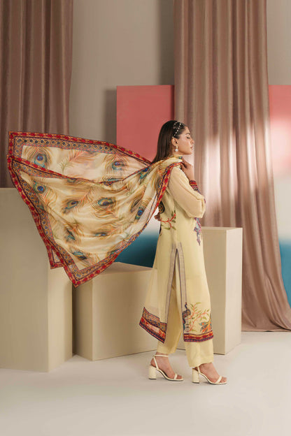 Pakistani embroidered ladies suit with intricate details

